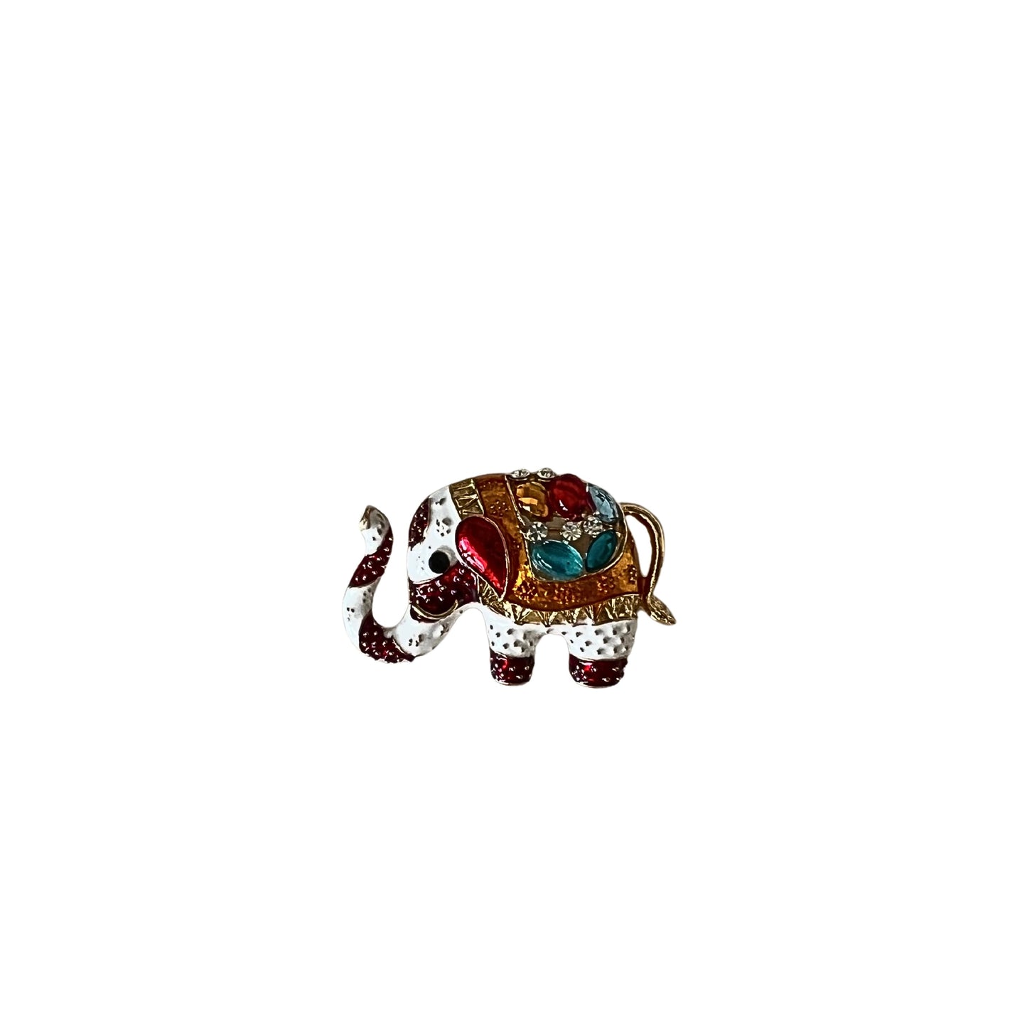 Taşlı Fil Şans Broş🐘