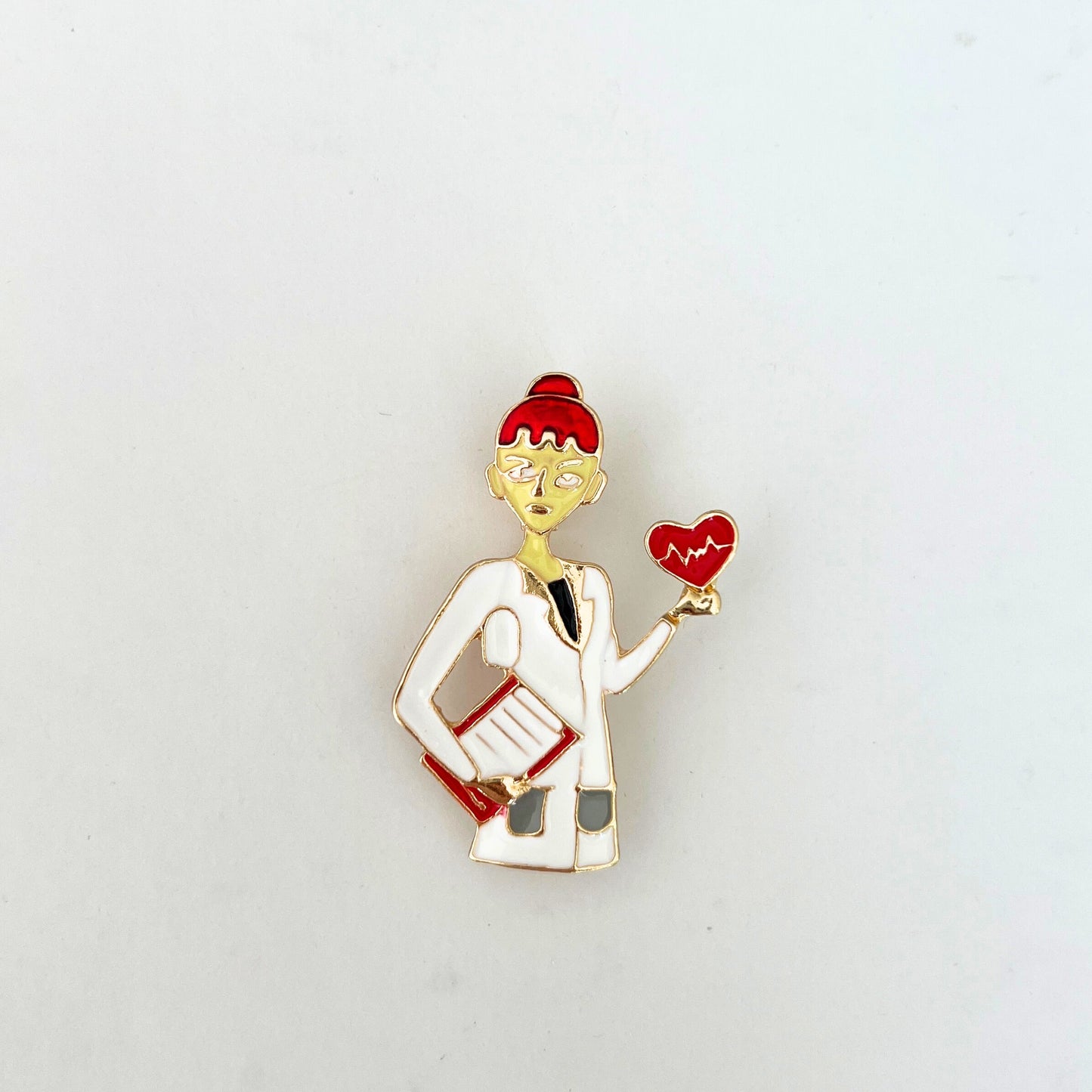 Kızıl Saçlı Doktor Broş