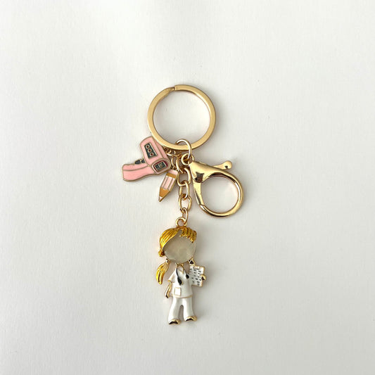 Sarı Saçlı Doktor Anahtarlık 👩‍⚕️