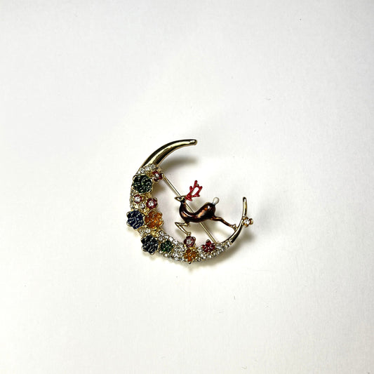 Geyik Detaylı Yılbaşı Broş🦌