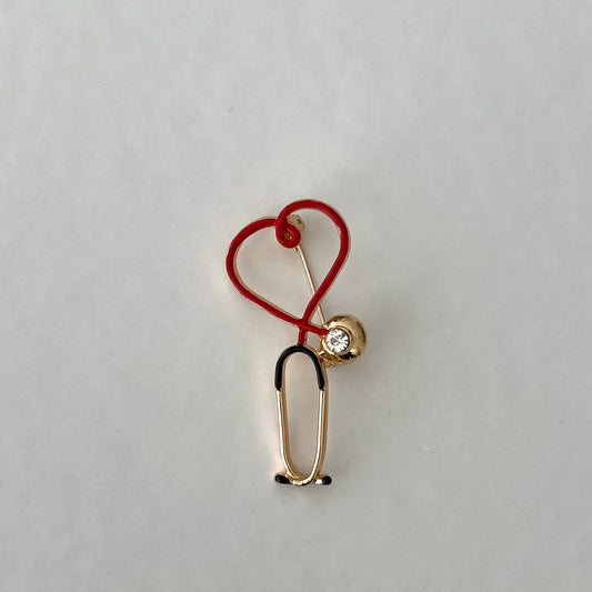 Kalpli Steteskop Broş