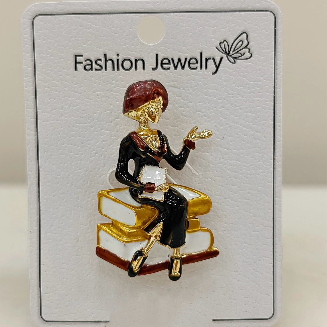 Kadın Öğretmen Broş