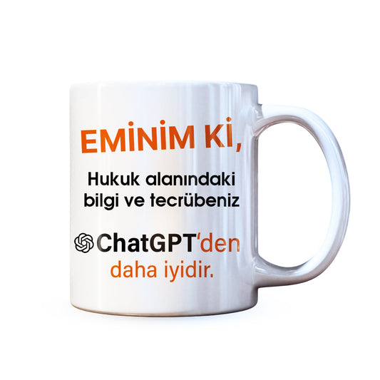 Avukatlar İçin Mizahi Tasarım Kupa